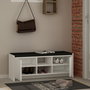 Hanah Home Zapatero Blanco 110 cm - Mueble de Entrada Elegante y Moderno con Amplio Espacio de Almacenamiento